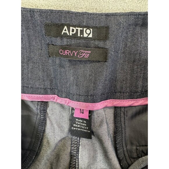 APT. 9 pants Women's 14 Gray Curvy Fit Flare Dress Pants - Picture 5 of 16